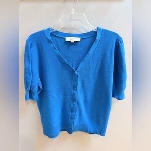 LOFT Vibrant Blue Knit Top